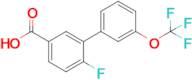 4-Fluoro-3-(3-trifluoromethoxyphenyl)benzoic acid