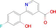 2-(4-Fluoro-2-hydroxyphenyl)isonicotinic acid