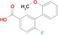 4-Fluoro-3-(2-methoxyphenyl)benzoic acid