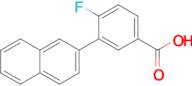 4-Fluoro-3-(naphthalen-2-yl)benzoic acid