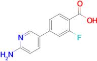 4-(6-Aminopyridin-3-yl)-2-fluorobenzoic acid