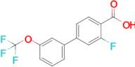 2-Fluoro-4-(3-trifluoromethoxyphenyl)benzoic acid