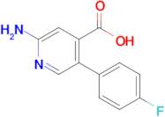 2-Amino-5-(4-fluorophenyl)isonicotinic acid