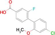 4-(4-Chloro-2-methoxyphenyl)-3-fluorobenzoic acid