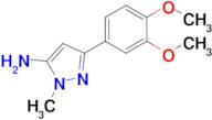 3-Amino-5-(3,4-dimethoxyphenyl)-2-methylpyrazole