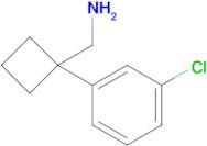 (1-(3-Chlorophenyl)cyclobutyl)methanamine