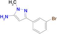 5-(3-Bromophenyl)-2-methylpyrazol-3-amine