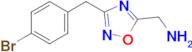 [3-(4-Bromobenzyl)-1,2,4-oxadiazol-5-yl]methanamine
