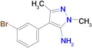 4-(3-Bromophenyl)-2,5-dimethylpyrazol-3-amine