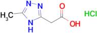 2-(5-methyl-4H-1,2,4-triazol-3-yl)acetic acid hydrochloride