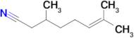 3,7-Dimethyloct-6-enenitrile