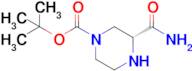 1-Piperazinecarboxylic acid, 3-(aminocarbonyl)-, 1,1-dimethylethyl ester, (R)-