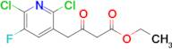 Ethyl 4-(2,6-dichloro-5-fluoropyridin-3-yl)-3-oxobutanoate