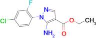 Ethyl 5-amino-1-(4-chloro-2-fluorophenyl)-1H-pyrazole-4-carboxylate