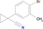 1-(4-Bromo-3-methylphenyl)cyclopropane-1-carbonitrile