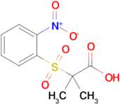 2-Methyl-2-[(2-nitrobenzene)sulfonyl]propanoic acid