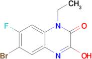 6-bromo-1-ethyl-7-fluoro-3-hydroxy-1,2-dihydroquinoxalin-2-one