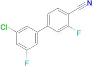 4-(3-Chloro-5-fluorophenyl)-2-fluorobenzonitrile