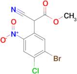 Methyl 2-(5-bromo-4-chloro-2-nitrophenyl)-2-cyanoacetate