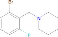 1-[(2-Bromo-6-fluorophenyl)methyl]piperidine