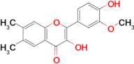 3-Hydroxy-2-(4-hydroxy-3-methoxyphenyl)-6,7-dimethyl-4H-1-benzopyran-4-one