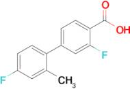 2-Fluoro-4-(4-fluoro-2-methylphenyl)benzoic acid