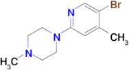 5-Bromo-2-(4-methylpiperazino)-4-picoline
