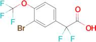 2-(3-Bromo-4-(trifluoromethoxy)phenyl)-2,2-difluoroacetic acid