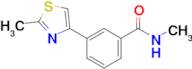 N-Methyl-3-(2-methyl-1,3-thiazol-4-yl)benzamide