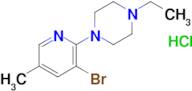 3-Bromo-2-(4-ethylpiperazino)-5-methylpyridine, HCl
