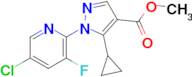 Methyl 1-(5-chloro-3-fluoropyridin-2-yl)-5-cyclopropylpyrazole-4-carboxylate