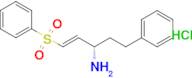 (1E,3S)-1-(benzenesulfonyl)-5-phenylpent-1-en-3-aminehydrochloride