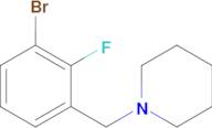 1-[(3-Bromo-2-fluorophenyl)methyl]piperidine