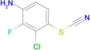 4-Amino-2-chloro-3-fluorophenyl thiocyanate
