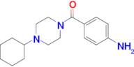 (4-Aminophenyl)(4-cyclohexylpiperazino)methanone