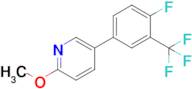 5-[4-Fluoro-3-(trifluoromethyl)phenyl]-2-methoxypyridine