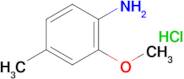 2-Methoxy-4-methylaniline, HCl