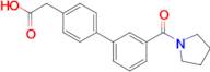 (4-{3-[(Pyrrolidin-1-yl)carbonyl]phenyl}phenyl)acetic acid