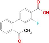 4-(2-Acetylphenyl)-2-fluorobenzoic acid