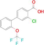 2-Chloro-4-[2-(trifluoromethoxy)phenyl]benzoic acid