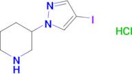 3-(4-Iodopyrazol-1-yl)piperidine, HCl