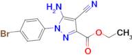 Ethyl 5-amino-1-(4-bromophenyl)-4-cyanopyrazole-3-carboxylate