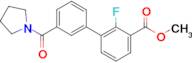 Methyl 2-fluoro-3-[3-(pyrrolidinocarbonyl)phenyl]benzoate