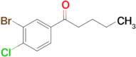 1-(3-Bromo-4-chlorophenyl)pentan-1-one