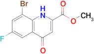 Methyl 8-bromo-6-fluoro-1,4-dihydro-4-oxo-2-quinolinecarboxylate