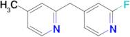 2-Fluoro-4-((4-methylpyridin-2-yl)methyl)pyridine