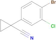 1-(4-Bromo-3-chlorophenyl)cyclopropane-1-carbonitrile