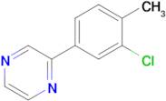 2-(3-Chloro-4-methylphenyl)pyrazine