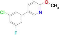 5-(3-Chloro-5-fluorophenyl)-2-methoxypyridine