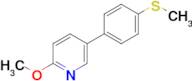 2-Methoxy-5-[4-(methylsulfanyl)phenyl]pyridine